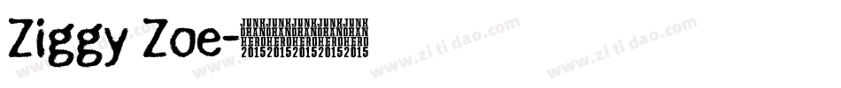 Ziggy Zoe字体转换